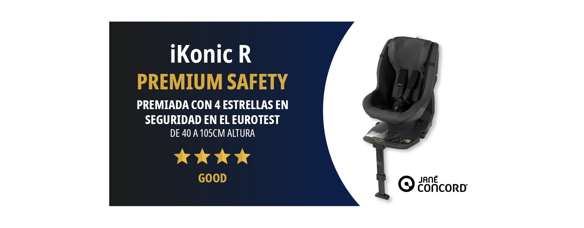 iKonic R premiada con 4 estrellas en seguridad en el Eurotest 2023